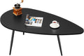 SAYGOER Modern Coffee Table White Oval Coffee Tables for Living Room Simple Center Table for Small Space Home Office Easy Assembly 22.2" D x 42.5" W x 17.1" H, White